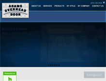 Tablet Screenshot of garagedoorsdurango.com